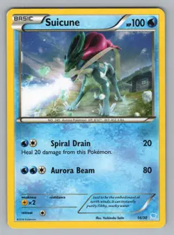 SUICUNE (14 14/30 C XY TRAINER KIT: PIKACHU LIBRE & SUICUNE POKEMON LP PR 2016U[ - Image 1