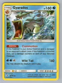 GYARADOS 20/70 HOLO R DRAGON MAJESTY POKEMON LP DRM 2018{+ - Image 1