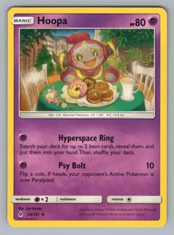 HOOPA 54/131 UC FORBIDDEN LIGHT POKEMON LP FLI 2018U[ - Image 1