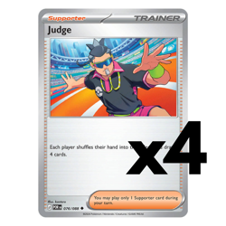 4x Judge- 076/088 - Perfect Order (POR) Pokemon Playset x4 - Image 1