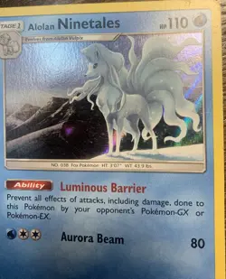 Pokemon | Alolan Ninetales | 28/147 Holo Card TCG 2017 - Image 3