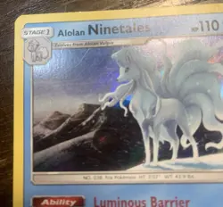 Pokemon | Alolan Ninetales | 28/147 Holo Card TCG 2017 - Image 4
