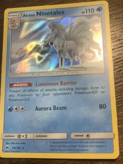 Pokemon | Alolan Ninetales | 28/147 Holo Card TCG 2017 - Image 5