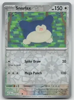 Snorlax 144/191 Common Surging Sparks Pokemon Reverse Holo NM - Image 1