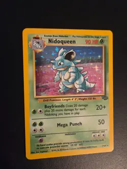 Pokemon TCG Nidoqueen Jungle 7/64 Holo Unlimited Holo Rare - Image 1