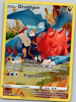 DRUDDIGON TG09/TG30 SIT Trainer Gallery Rare Holo NM/M Pokemon - Image 1