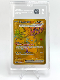 Pokemon Pikachu ex TAG 9 Hyper Rare Prismatic Evolutions 179/131 - Image 1