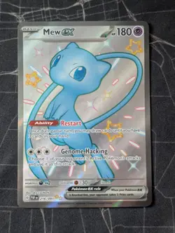 Pokemon TCG: Mew ex 216/091 - SV Paldean Fates Shiny Ultra Rare Full Art Holo - Image 1