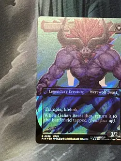Magic the Gathering Final Fantasy Vincent Valentine Surge Foil Borderless Card!! - Image 1