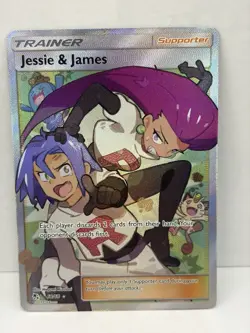Pokemon Hidden Fates Jessie and James Full Art Trainer 68/68 NM - Image 1