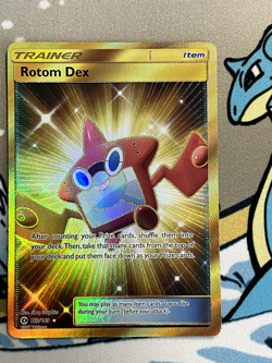 Rotom Dex (Secret) 159/149 SM Base Set Holo Pokemon Card - Image 1