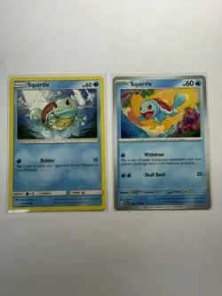 Pokemon TCG Squirtle Unbroken Bonds 33/214 & 007/165 Bundle - Image 1
