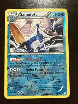 Samurott 39/113 Reverse Holo Rare HP Pokemon TCG Legendary Treasures - Image 1