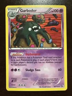 Garbodor 68/113 Holo Rare LP Pokemon TCG Legendary Treasures - Image 1