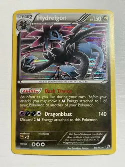 Pokemon Legendary Treasures Hydreigon 99/113 Holo Rare MP - Image 1
