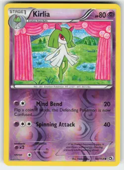 Kirlia 60/113 Uncommon Legendary Treasures Pokemon Reverse Holo MP - Image 1