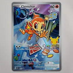 Chimchar MEP 041 First Partner Illustration Rare Pokemon 30th Anniversary Promo - Image 1