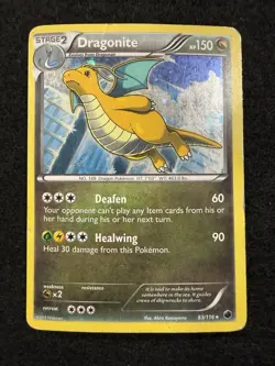 Pokemon Dragonite Holo 83/116 from Plasma Freeze in HP/DMG condition! - Image 1