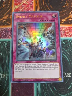 Yu-Gi-Oh! TCG Evenly Matched GFTP-EN126 Ultra Rare 1st Edition Near Mint - Image 1