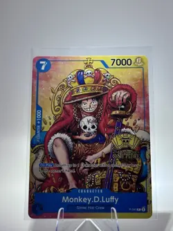 Monkey D. Luffy Alt Art P-043 2nd Anniversary Promo One Piece TCG NM - Image 1