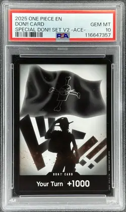 2025 One Piece EN Portgas D. Ace Don!! Card Special Don!! Set V2 (PSA 10) - Image 1