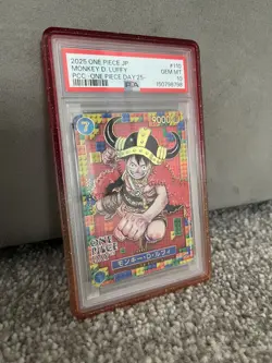 One Piece CCG Monkey D Luffy P-110 PSA 10 OP Day Promo "Lego" 2025 Japanese - Image 1
