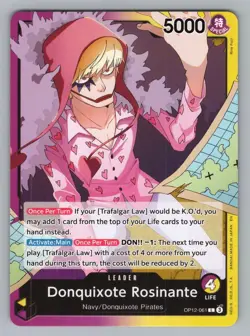 DONQUIXOTE ROSINANTE (061) OP12-061 L LEGACY OF THE MASTER ONE PIECE NM OP12 3 - Image 1