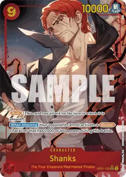 One Piece Foil - Shanks (OP01-120) (Alternate Art) - 01 / NM / English - Image 1
