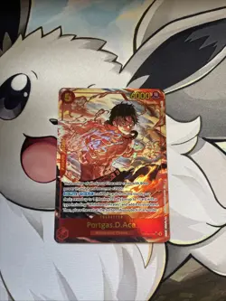 One Piece Tcg Portgas.D.Ace Alternate Art OP16-118 The Time of Battle Foil SEC - Image 1
