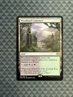 MTG Woodland Cemetery #261/261 Rare Dominaria Remastered (DMR) - Image 1