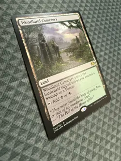 MTG Woodland Cemetery #261/261 Rare Dominaria Remastered (DMR) - Image 2