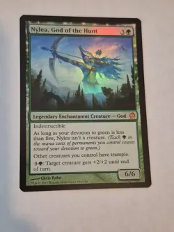 1x Nylea, God of the Hunt - Foil Magic mtg, English Theros NM x1 - Image 1