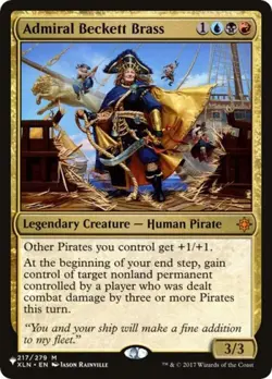 Admiral Beckett Brass - Light Play MTG The List - Image 1