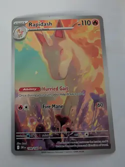 Rapidash 189/182 Pokemon Destined Rivals Illustration Rare Holo Near Mint - Image 1