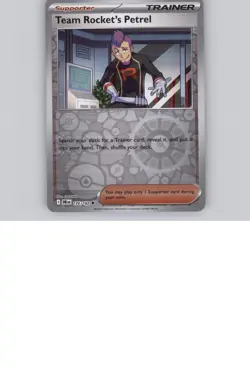 Team Rocket's Petrel 176/182 Reverse Holo UC Destined Rivals NM Pokemon - Image 1