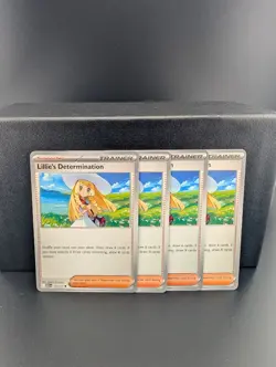 4x Lillie’s Determination - Trainer Playset - Various Sets - Pokemon - Image 1