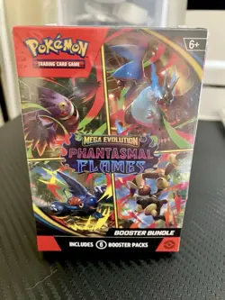 Poke’mon TCG Mega Evolution Phantasmal Flames 5x Booster Bundle (Factory Sealed) - Image 2