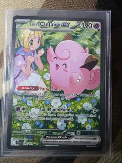Pokemon Lillie's Clefairy EX 184/159 Sv09 Special Illustration Rare Holo English - Image 2