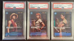 Nami Luffy Zoro - P-053/055/056 - SEQUENTIAL PSA 10 - Live Action One Piece JP - Image 1
