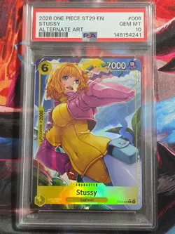 2026 One Piece ST29 En #006 Stussy Alternate Art PSA 10 GEM MINT - Image 1