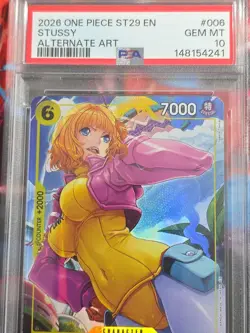 2026 One Piece ST29 En #006 Stussy Alternate Art PSA 10 GEM MINT - Image 2