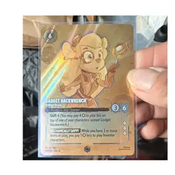 Disney Lorcana Gadget Hackwrench Brilliant Bosun Holo Card 217/204 Chip 'n' Dale - Image 1