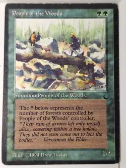 People of the Woods - (MP) The Dark - Magic the Gathering MTG - Image 1