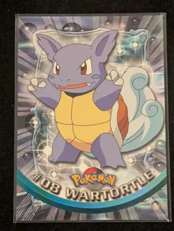 Topps Pokemon #08 Wartortle TV Animation Edition Card, 1999 NM FREE SHIPPING N81 - Image 1