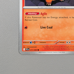 Pokemon TCG Card - Charmander 11/94 Common | Phantasmal Flames (2025) PFL - Image 4