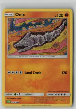 Onix - #010/034 Trading Card Game Classic Holo NM - Image 1