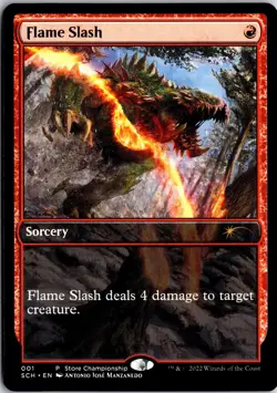 Flame Slash 1 P Game Day & Store Championship Promos Magic: The Gathering NM/M - Image 1