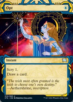 1x Opt - Extended Art NM Eng MTG - Strixhaven - Image 1