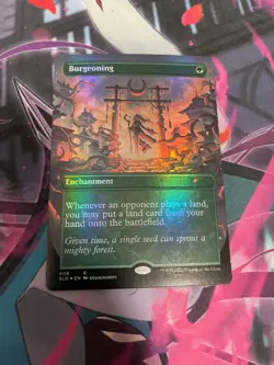 MTG - BURGEONING - RARE - BORDERLESS - SLD 408 - LP - Image 1