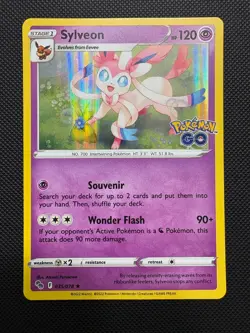 Sylveon Holo Rare Pokemon GO 035/078 NM - Image 1